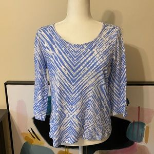 Chico’s | Quarter Sleeve Printed Top